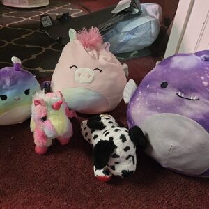 Squishmallows Plush Toy Set - Multicolor